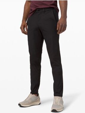 lululemon athletica Men's Black Slim Chinos